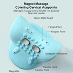 Masajeador de cuello 2026 Nueva actualización 3 en 1 masajeador portátil con calor y estiramiento cómodo, intensidad ajustable para relajación de cuello y hombros en casa, oficina 💆‍♀️✨
