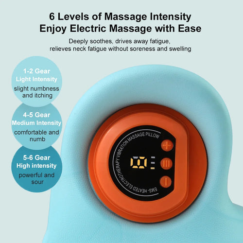 2026 New Upgrade 3-in-1 Portable Neck Massager with Heat and Comfortable Stretching, Adjustable Intensity for Neck and Shoulder Relaxation at Home or Office